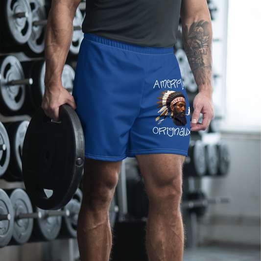Men‘s Blue Athletic Shorts