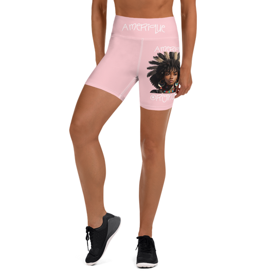 Women’s Pink Yoga Shorts